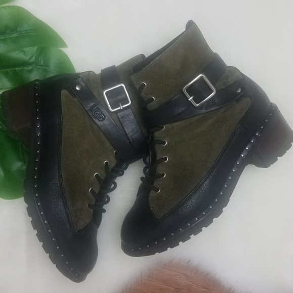 UGG Australia Collection Combat Boots Size 6.5 - Picture 5 of 13